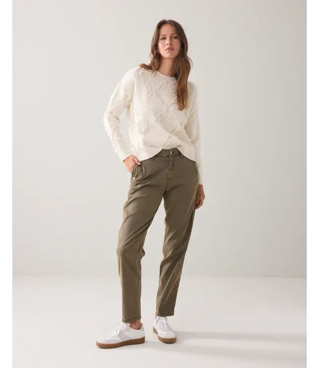 7s7945-70041/000122-Ivory  Sweater comfy viscose blend knit