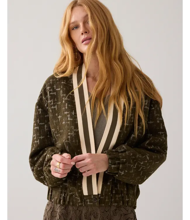 1s1261-12280/000655-DarkCamo  Jacket Jacquard