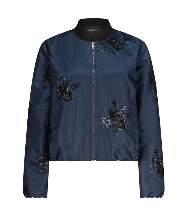 C23-18-801/005032-Midnight  Beaded Bomber Jacket