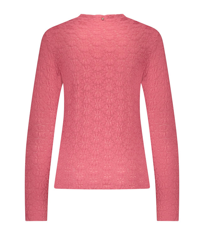 C43-18-401/004510-Rosewood  Brushed Stretch Lace Top