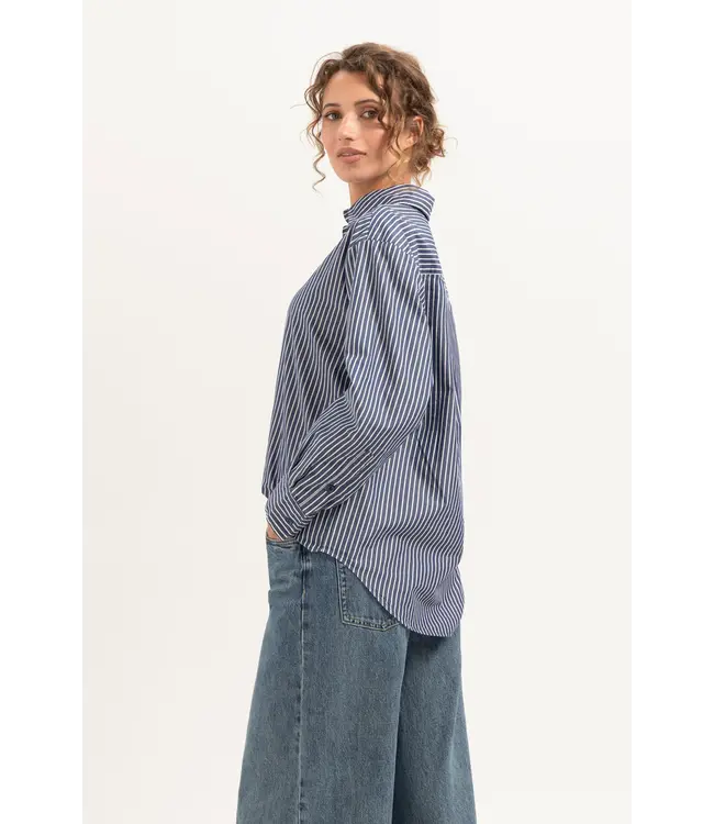 CR0314/BlueStriped  Debby Blouse