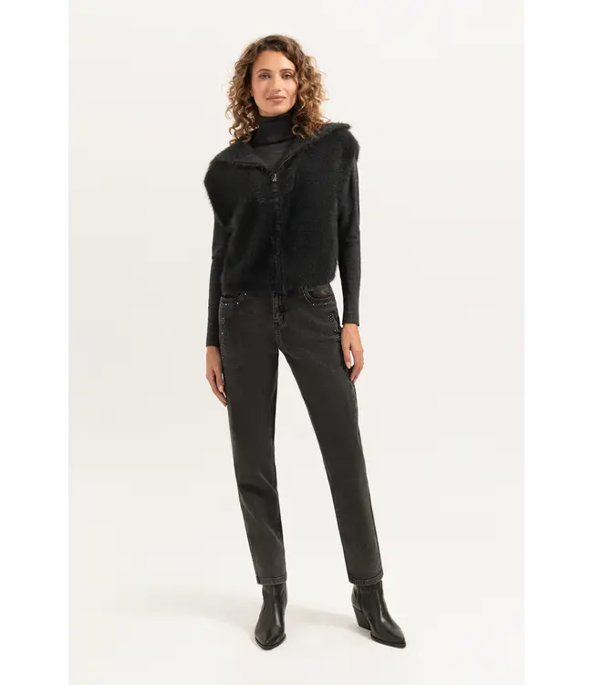 CR0354/Black  Poppy Pullover