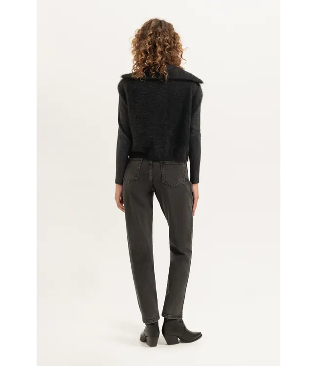 CR0354/Black  Poppy Pullover