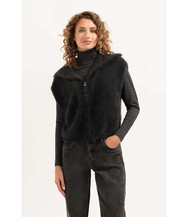 CR0354/Black  Poppy Pullover