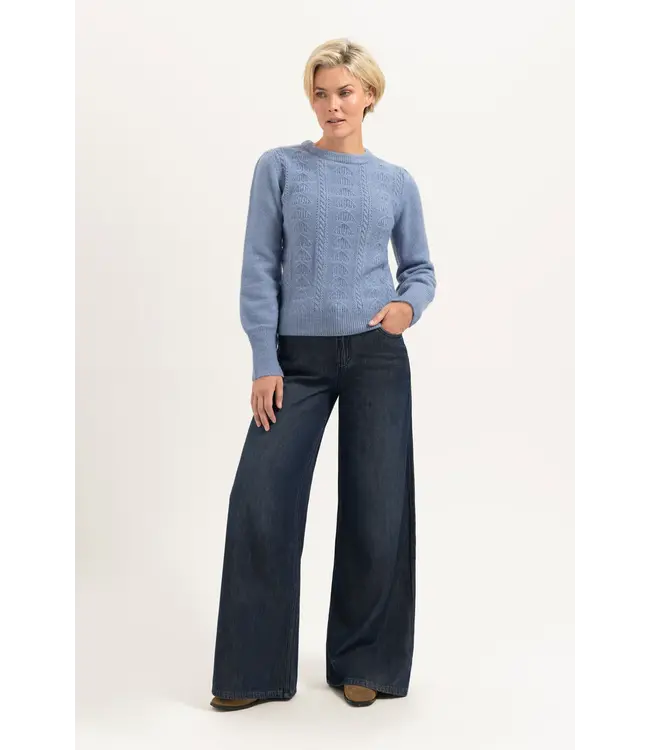 CR0158/IndigoBlue  Liv Wide leg