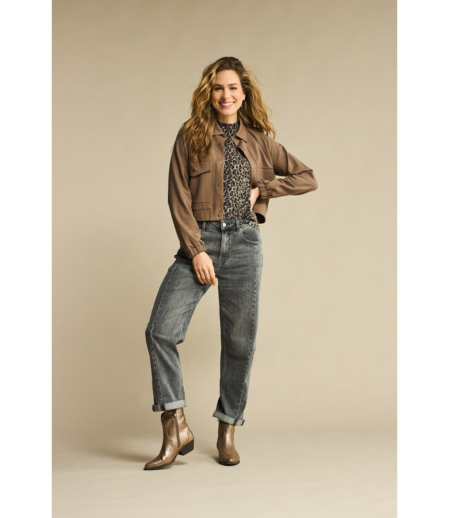 SRB4590/Greydenim  Caitlin Sidepatch Grey denim