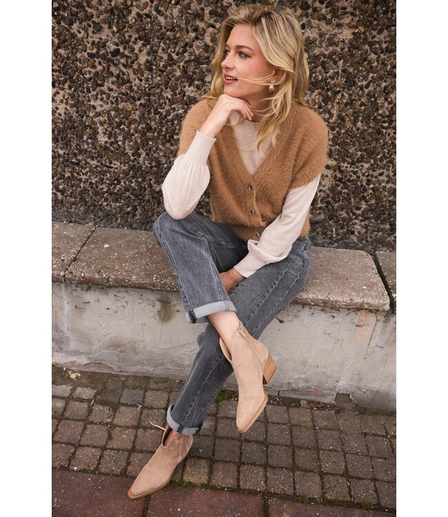 SRB4590/Greydenim  Caitlin Sidepatch Grey denim