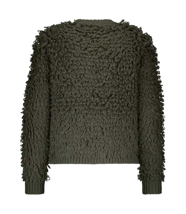 SRB4669/Khaki  Jacket Loops