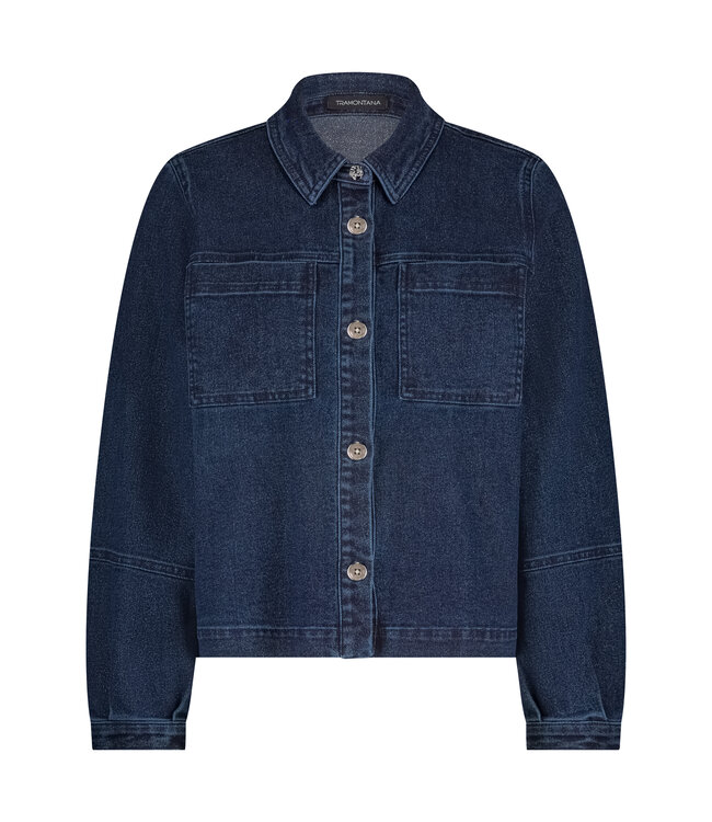 B01-18-801/005033-DarkBlueDenim  Lurex Denim Jacket