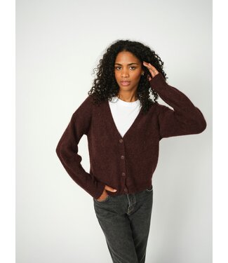 Mos Mosh 156830/Fudge  MMThora V-Neck Knit Cardigan