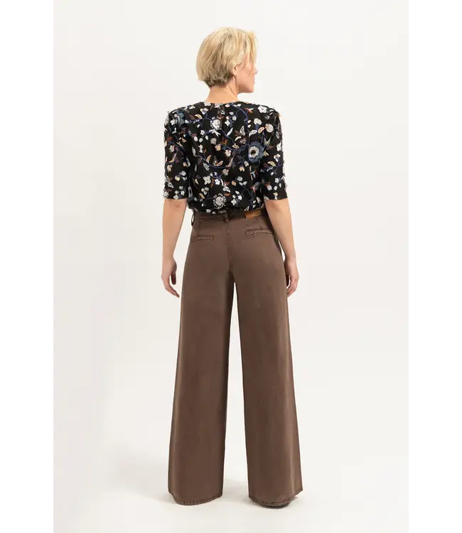 CR0328/WesternFlowers  Alice Mesh Blouse