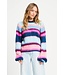 POM Amsterdam SP9359/MultiColour  PULLOVER - Brushed Stripes Blue