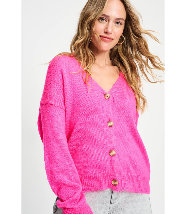 SP9363/Pink  CARDIGAN - Dashing Pink