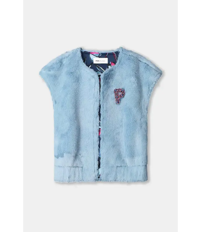 SP9368/Blue  GILET - Fur Misty Blue