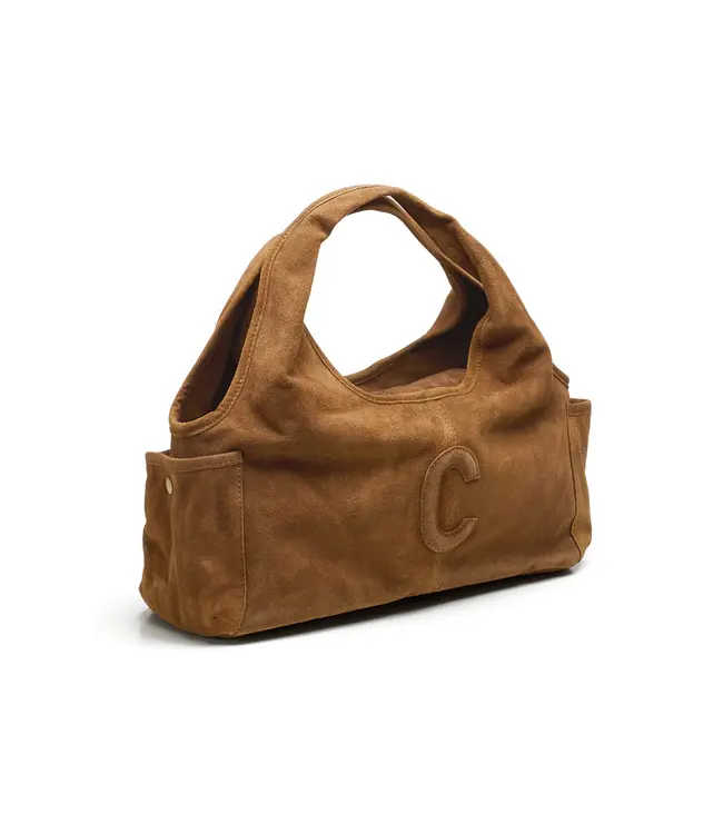202640/LightCognac   Suede Sophie Mini Shopper