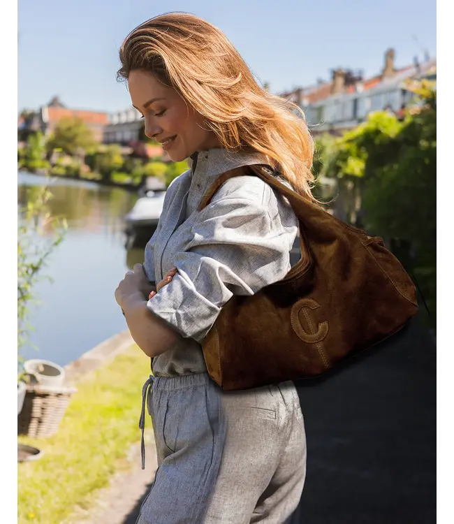 202640/LightCognac   Suede Sophie Mini Shopper