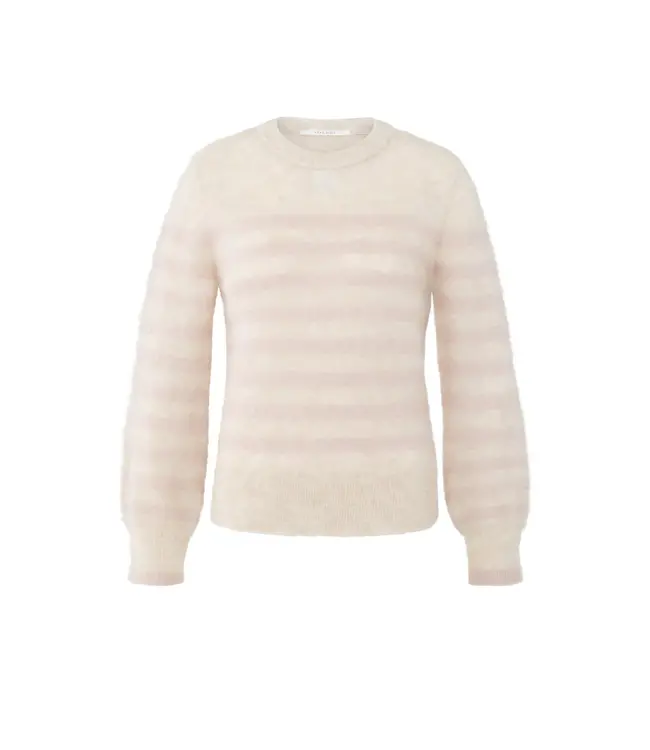 01-000539-510/615091  Striped sweater with round neck and long sleeves