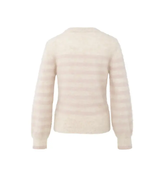 01-000539-510/615091  Striped sweater with round neck and long sleeves