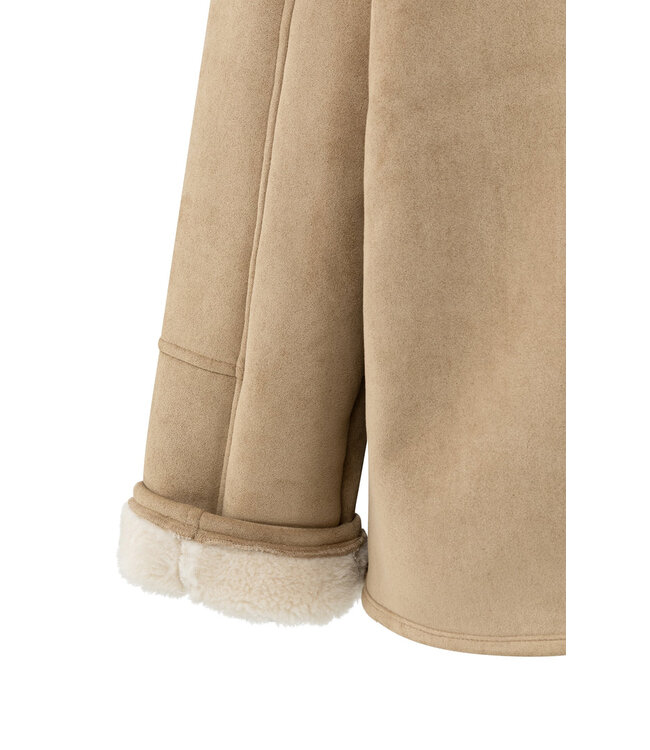 02-001066-510/99030  Oversized lammy coat with raglan sleeves