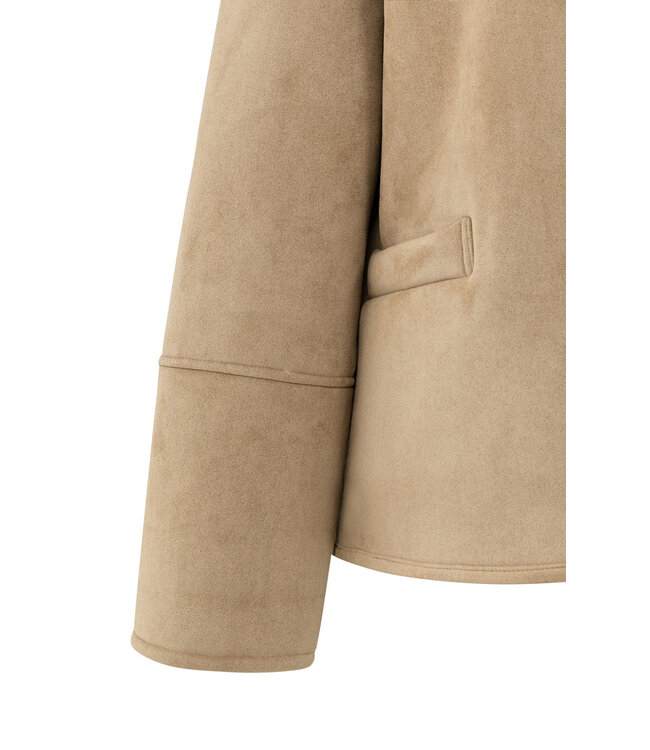 02-001066-510/99030  Oversized lammy coat with raglan sleeves