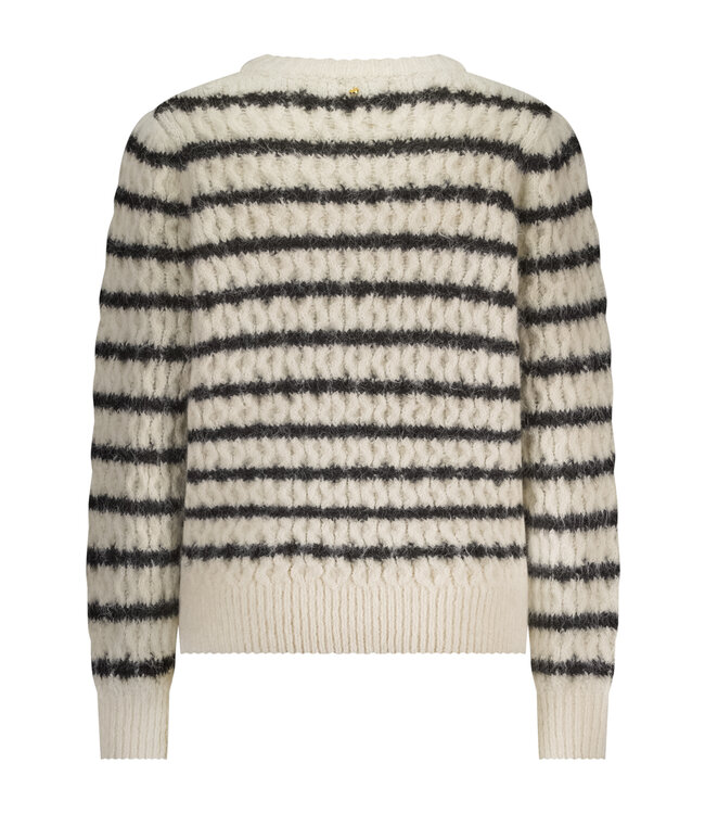 O01-18-601/006802-Stone-Black  Jumper Cable Stitch