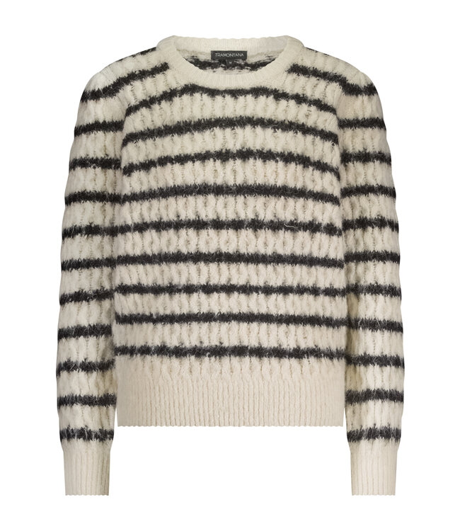 O01-18-601/006802-Stone-Black  Jumper Cable Stitch