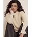 Tramontana C56-18-401/006800-Stone  Flared-Sleeve Brushed Lace Top