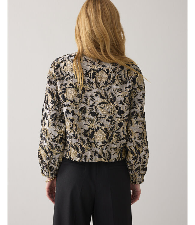 1s1250-12317/000990-Black  Jacket bomber Jacquard