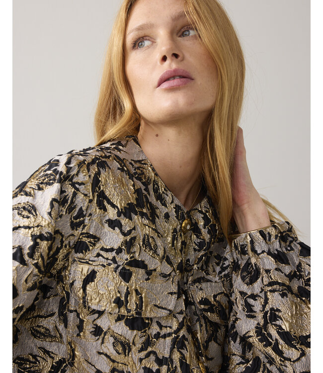 1s1250-12317/000990-Black  Jacket bomber Jacquard