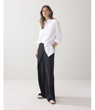 Summum Woman 2s3372-12321/000110-White  Blouse Party poplin Summum Woman 2s3372-12321/000110-White  Blouse Party poplin