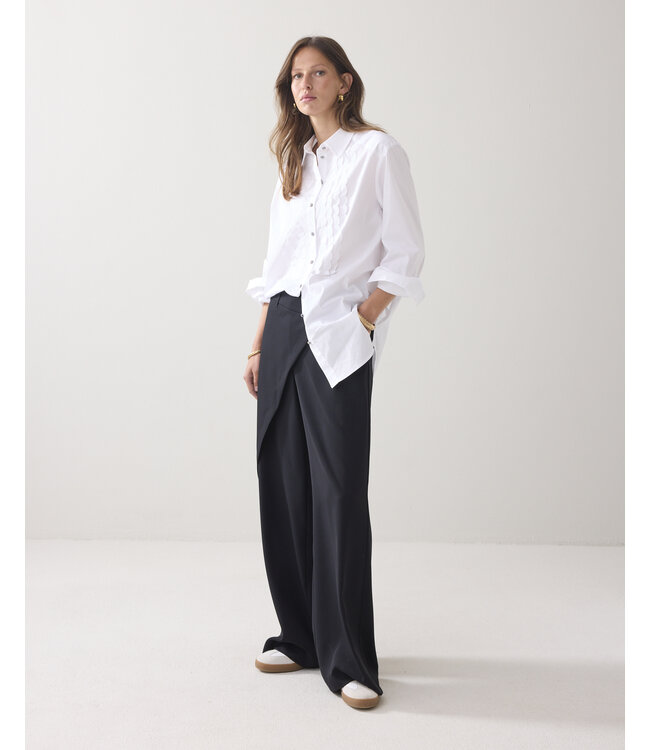 2s3372-12321/000110-White  Blouse Party poplin