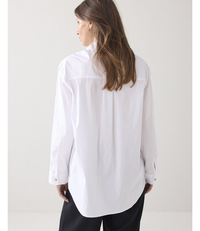 2s3372-12321/000110-White  Blouse Party poplin