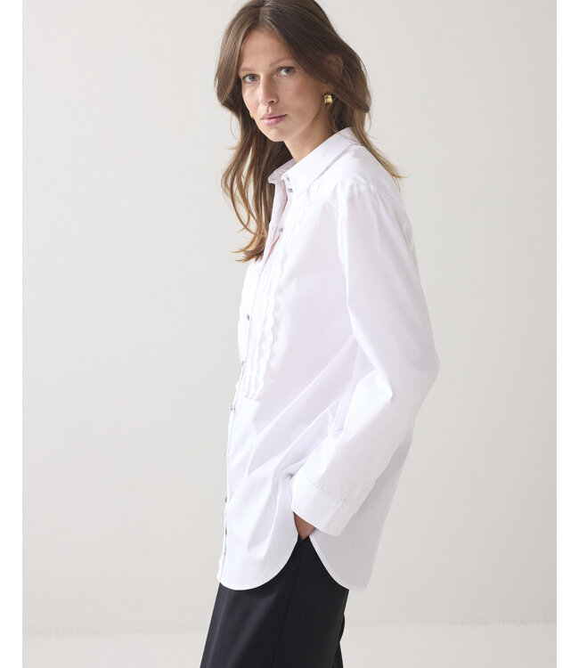 2s3372-12321/000110-White  Blouse Party poplin