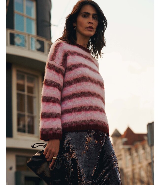 7s7956-70050/000120-MultiColour  Sweater Brushed alpaca blend knit