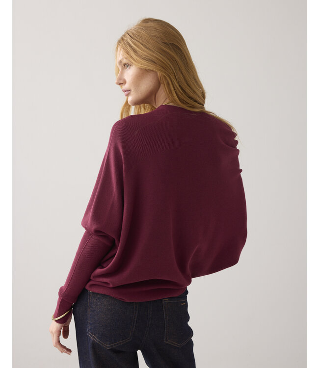 7s7965-70054/000558-Merlot  Sweater Viscose blend knit