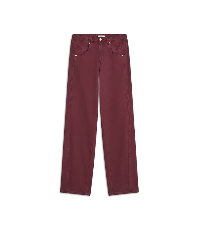 4s2907-12351/000558-Merlot  Pant baggy Classic stretch twill