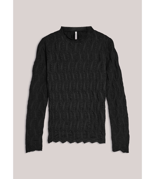 3s5066-30648/000990-Black  Top Spiderweb mesh