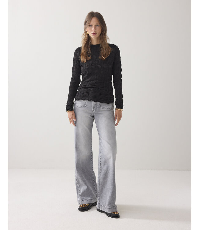 3s5066-30648/000990-Black  Top Spiderweb mesh