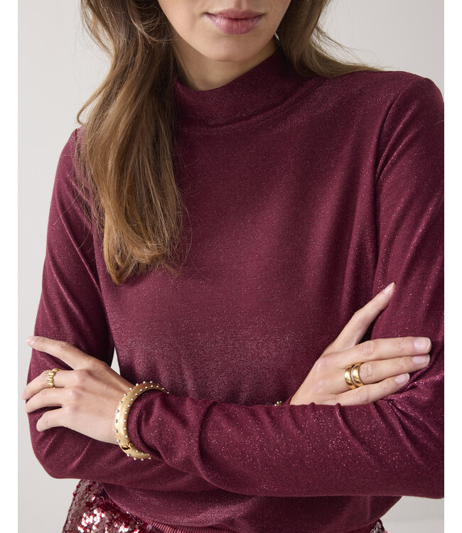 3s5233-30644/000558-Merlot  Top Soft lurex