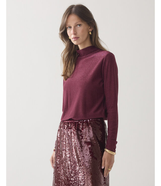 3s5233-30644/000558-Merlot  Top Soft lurex