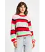 POM Amsterdam SP9310/MultiColour  PULLOVER - Brushed Stripes Green