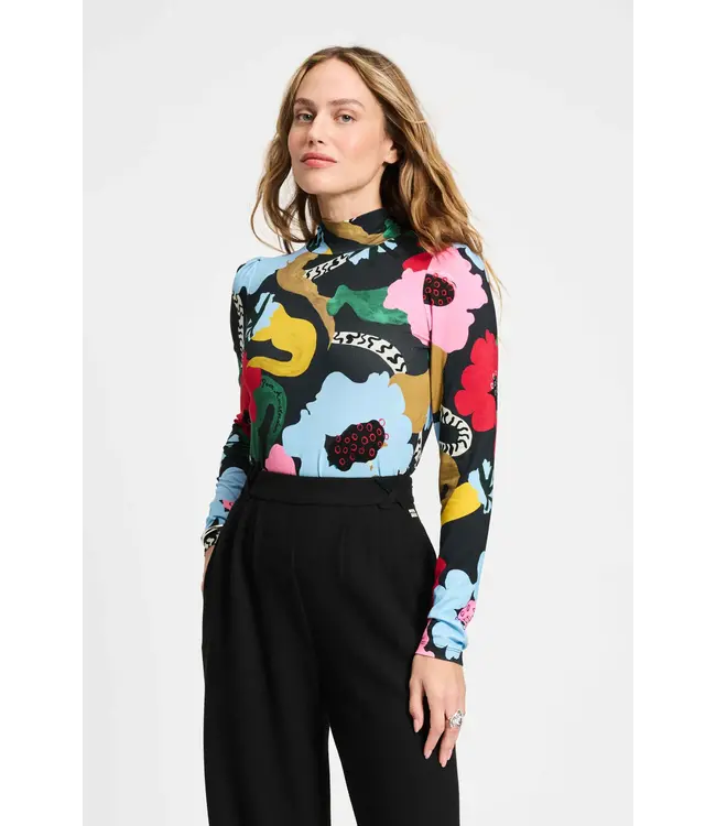 SP9280/MultiColour  TURTLENECK - Autumn Garden