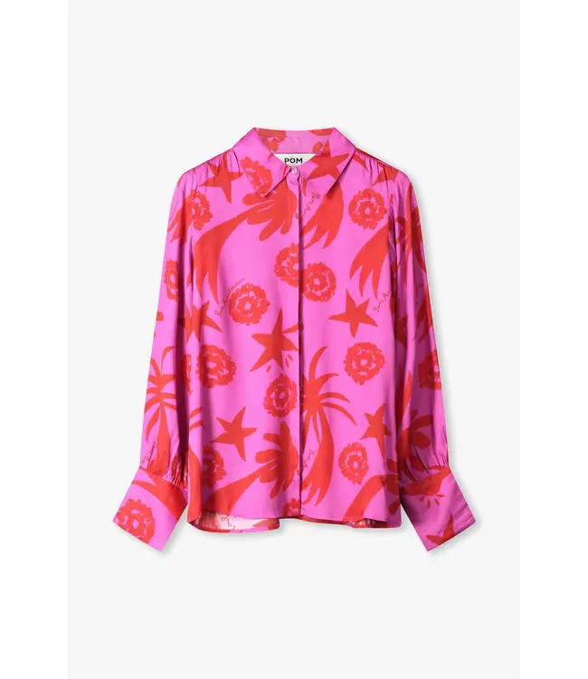 SP9382/Pink  BLOUSE - Splashing Fireworks