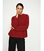 Mos Mosh 175390/RhythmicRed  MMThora O-Neck Frill Knit
