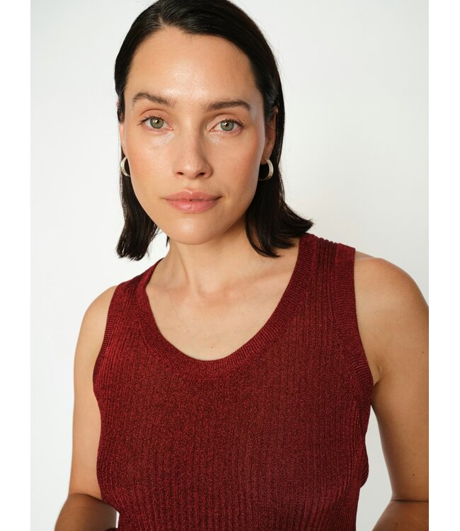 167280/RhythmicRed  MMRelena Imanja Knit Tank Top