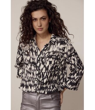 Tramontana C39-18-301/BlackPrint  Blouse clouded dots
