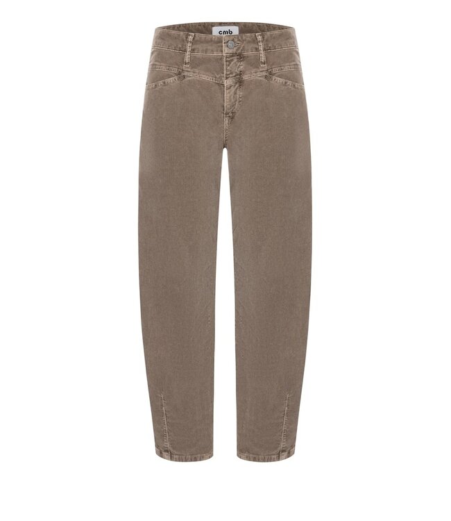7530-0036/12-044  Elin barrel broek mini corduroy Ash