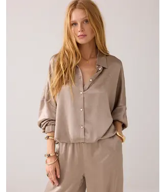 Summum Woman 2s3145-12294/Funghi  Glanzende wijde blouse