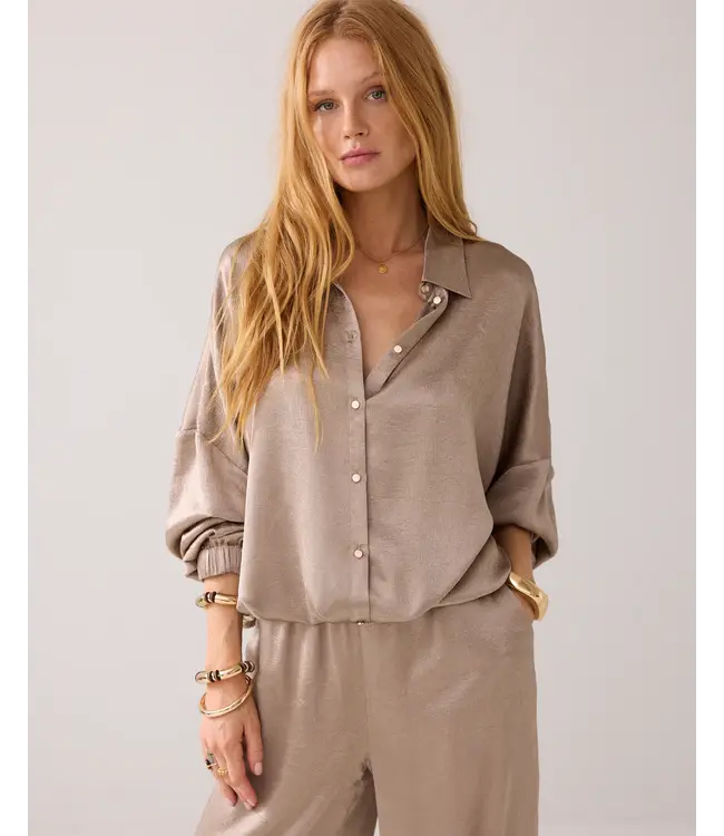 2s3145-12294/Funghi  Glanzende wijde blouse