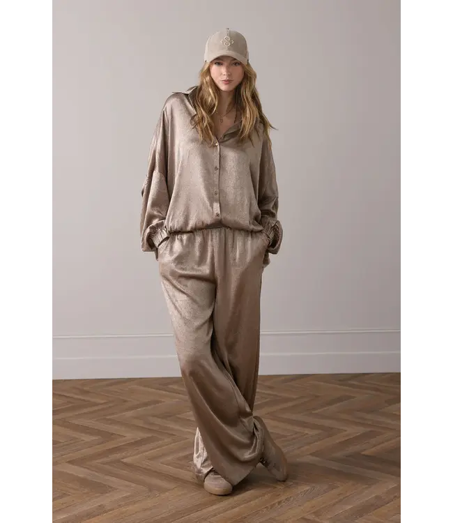 2s3145-12294/Funghi  Glanzende wijde blouse